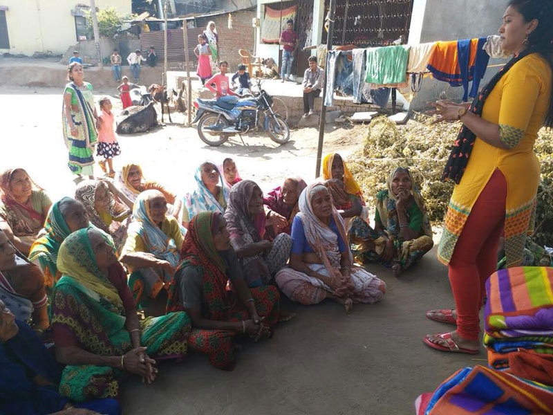 Distribution of Blankets & Groceries in Rural Areas