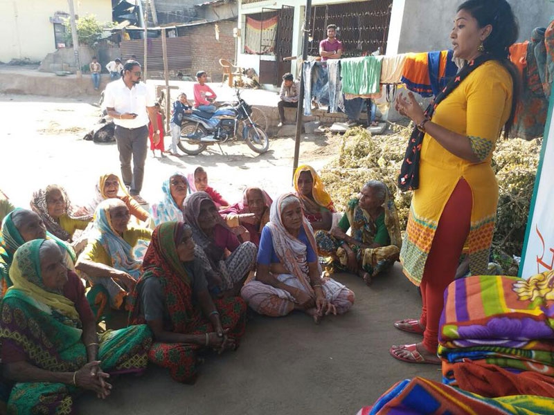 Distribution of Blankets & Groceries in Rural Areas