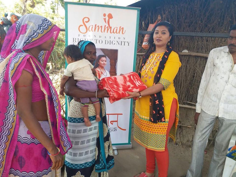 Distribution of Blankets & Groceries in Rural Areas