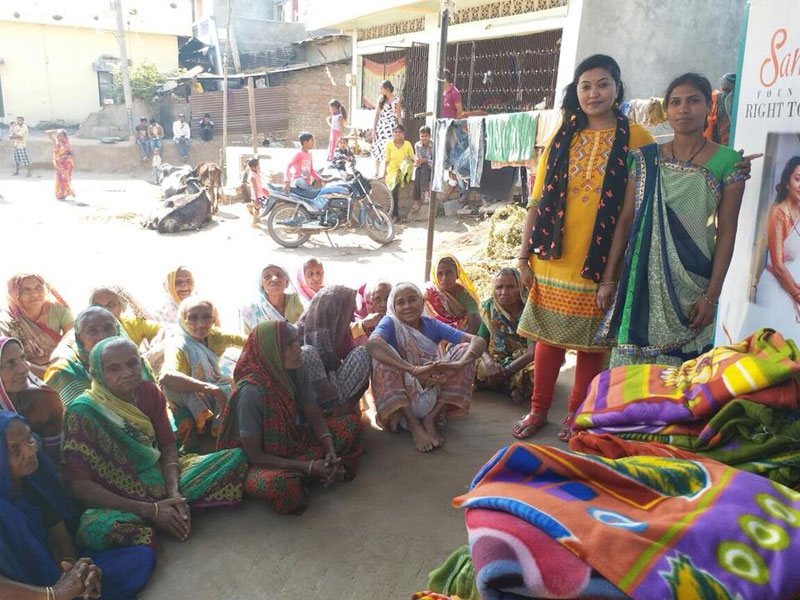 Distribution of Blankets & Groceries in Rural Areas